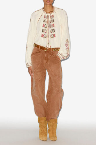 Catarina Denim Jeans med topstitched detaljer
