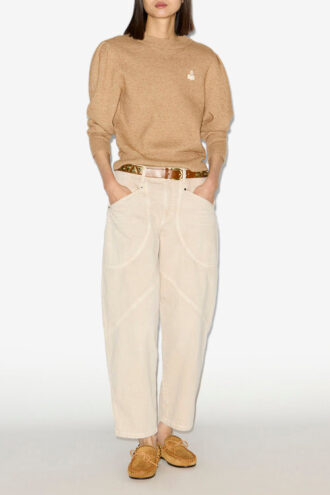Catarina Denim Jeans med topstitched detaljer