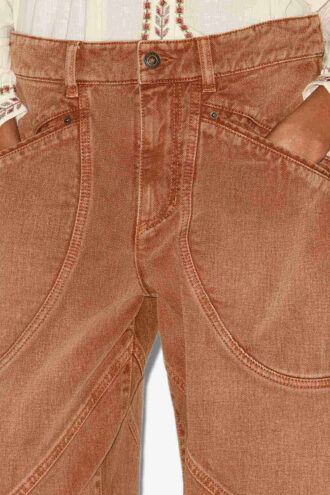 Catarina Denim Jeans med topstitched detaljer