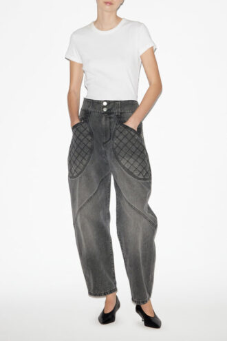 Catarina denimjeans med quiltede detaljer