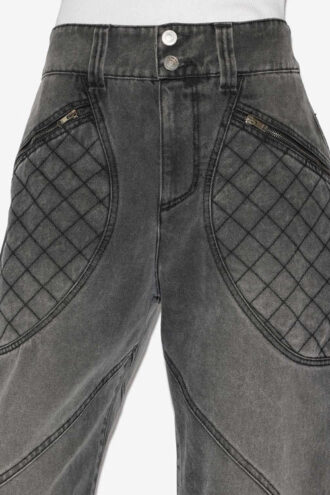 Catarina denimjeans med quiltede detaljer
