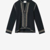 Cizalie Broderet bomuldsbluse