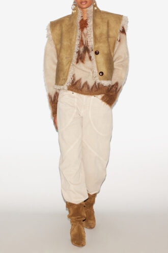 Clara Faux Shearling fåreskindvest