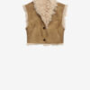 Clara Faux Shearling fåreskindvest