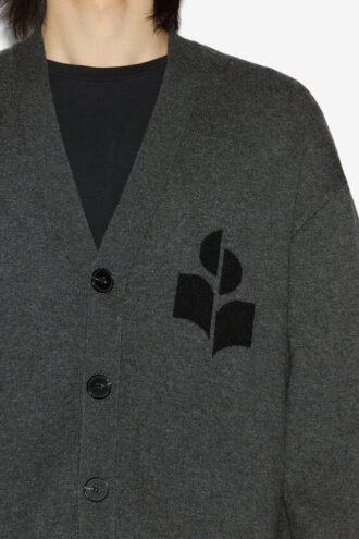 Curtis uld- og bomuldscardigan med logo