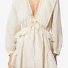 Damya Frilly bomulds- og linnedgaze kjole