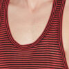 Darius stribet linned tanktop
