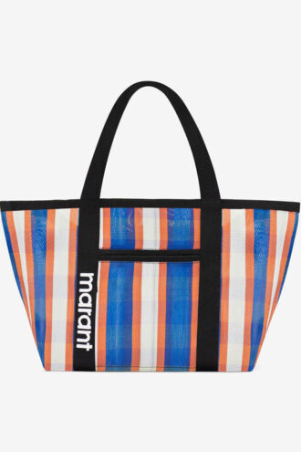 Darwen skuldertaske i stribet nylon