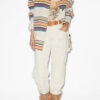 Dayvi stribet uld-overskjorte