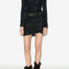 Denise kort draperet jerseykjole