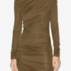 Denise kort draperet jerseykjole