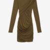 Denise kort draperet jerseykjole