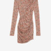 Denise kort draperet jerseykjole