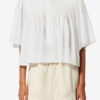 Destiny smocket bomuldsvoile-top