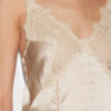 Diandra satin- og blonderbluse