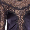 Diem satin- og blonderbluse
