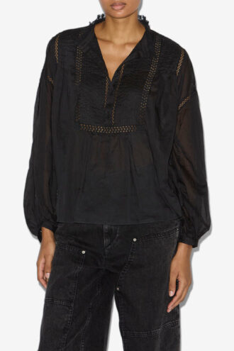 Disia bomuldsvoile-bluse