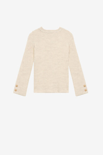 Dixie ribstrikket sweater