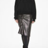 Dolene draperet metallic nederdel