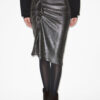 Dolene draperet metallic nederdel