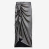 Dolene draperet metallic nederdel