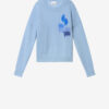 Drany tofarvet mohair-sweater med logo