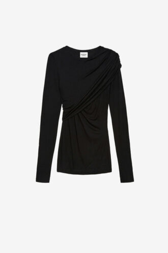 Dressi Draped Jersey Top