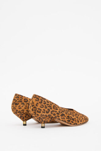 Ebisa Pumps i ruskind af kalveskind med print