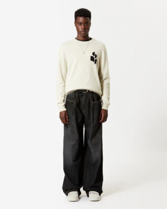 Evans uldblandingssweater med logo