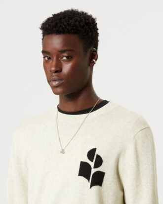 Evans uldblandingssweater med logo