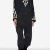 Falonne broderet crepe bluse