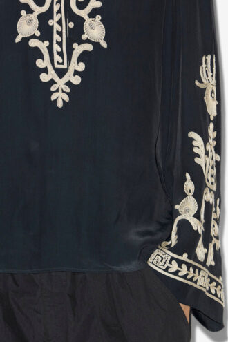 Falonne broderet crepe bluse