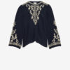 Falonne broderet crepe bluse
