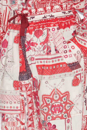 Fedora bomuldsvoile bukser med bandana-print