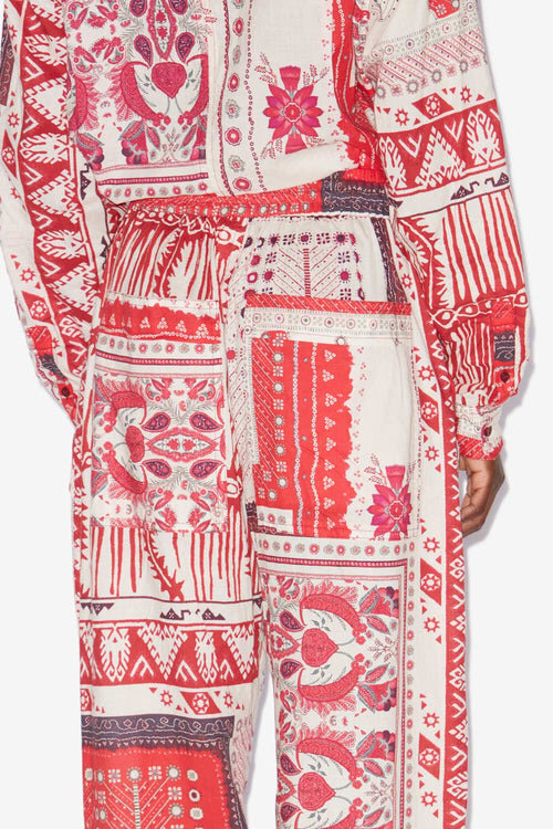 Fedora bomuldsvoile bukser med bandana-print Fedora bomuldsvoile bukser med bandana-print