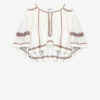 Felicity broderet gaze-top