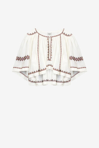 Felicity broderet gaze-top