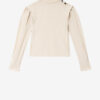 Felissa langærmet flydende crepe-top Felissa langærmet flydende crepe-top