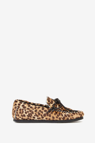 Fitza Loafers i læder med print