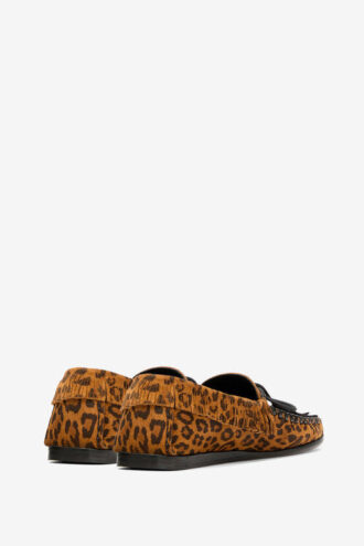Fitza Loafers i læder med print