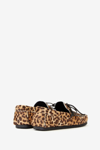 Fitza Loafers i læder med print