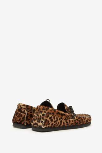 Fitzo loafers i trykt læder