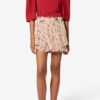 Fladende shorts i printet musselin
