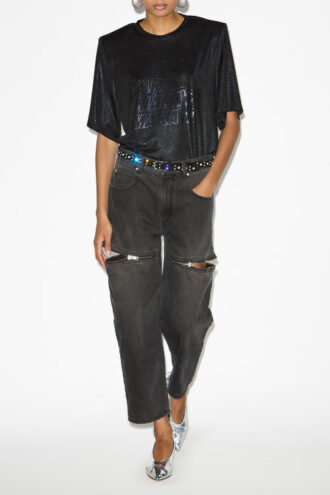 Freya kort jersey-T-shirt med logoer