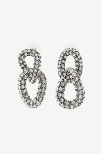 Funky ringøreringe med rhinestones