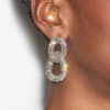Funky ringøreringe med rhinestones