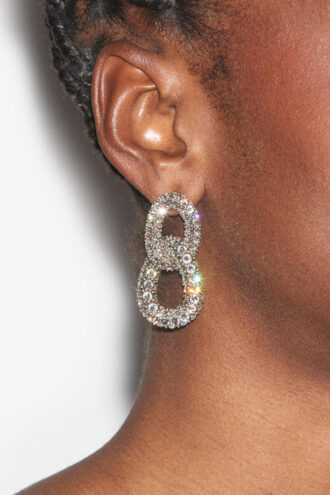 Funky ringøreringe med rhinestones