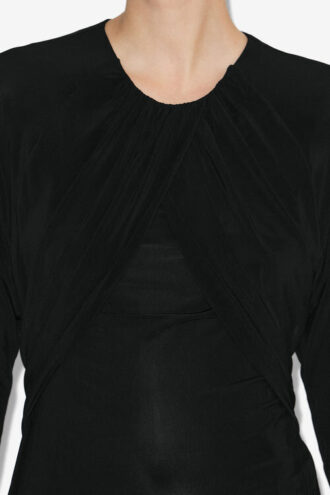 Gaetane draperet jerseybluse