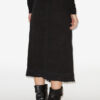 Galla bomulds- og linned wrap-nederdel