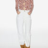 Gladice Jersey-top med rynk